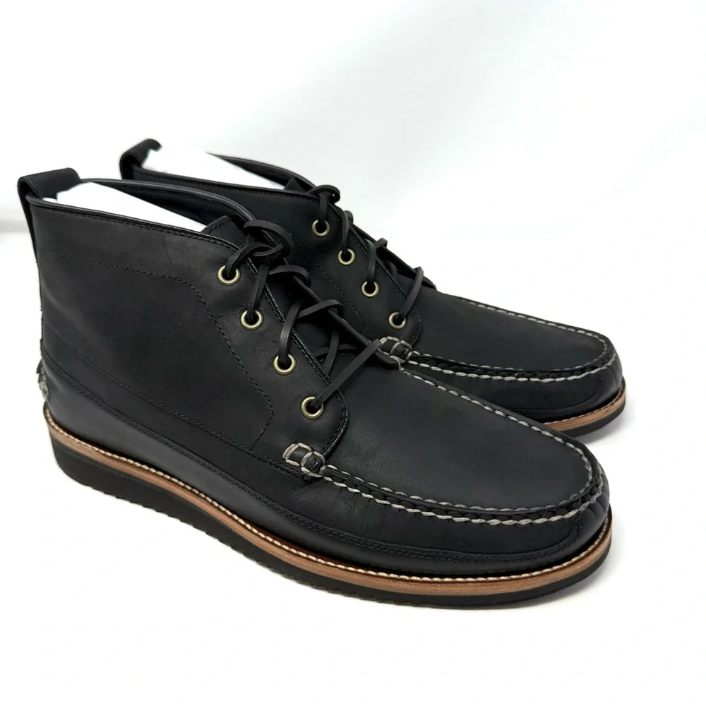 Cole Haan Men’s Pinch‎ Rugged Chukka Ankle Boots Black Leather 10.5 New in Box
